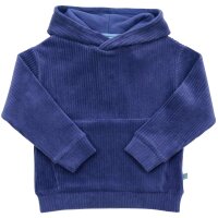Kapuzen-Pullover Velvet Rib