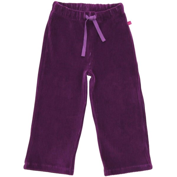 Weite Hose Velvet Rib