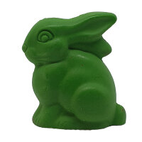 Wachsmalfigur Hase grün