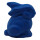 Wachsmalfigur Hase hellblau