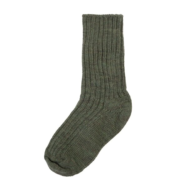 Wollsocken moos melange - 39-42
