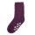 Stoppersocken Wolle aubergine melange - 23-26