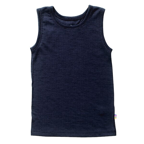 Basic Unterhemd Wolle navy - 98/104