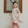 Tellerkleid Langarm Fawn - 98/104