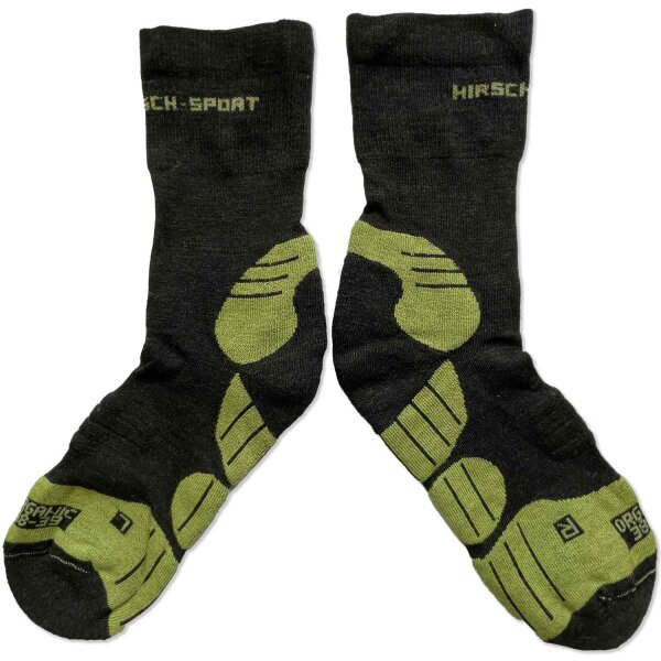 Mika Aktiv Wollsocken Erwachsene grau/grün - 40-41