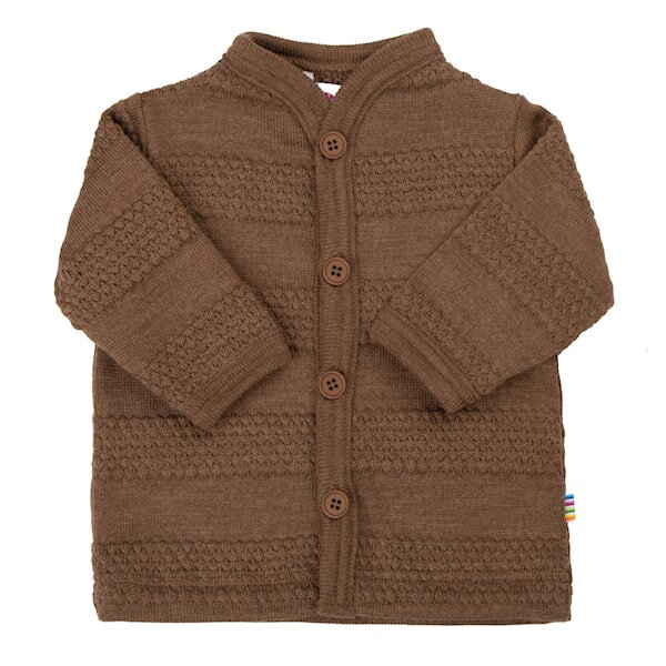 Cardigan Wolle Perlstrick