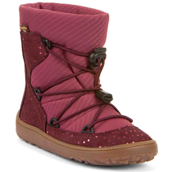 Barefoot Boot Tex Track Wool bordeaux+ - 28