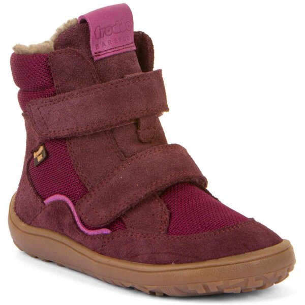 Barefoot Klettstiefel Tex Winter bordeaux - 29