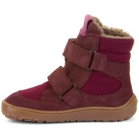 Barefoot Klettstiefel Tex Winter bordeaux - 30