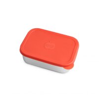 Einerlei Lunchbox mit Silikondeckel rot