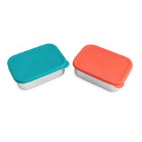 Einerlei Lunchbox mit Silikondeckel rot