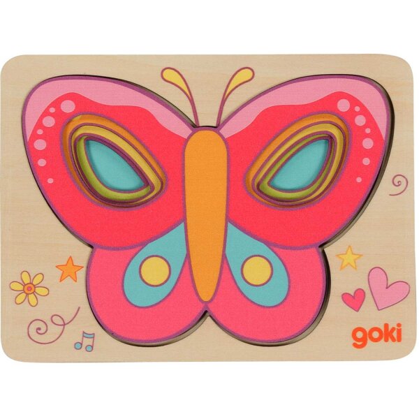 Schichtenpuzzle Schmetterling