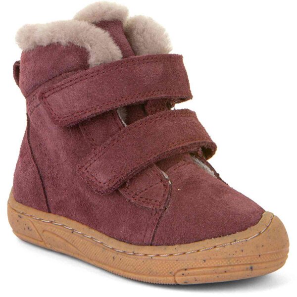 Mini Suede Klett Lammfell bordeaux - 25