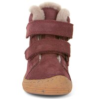 Mini Suede Klett Lammfell bordeaux - 25