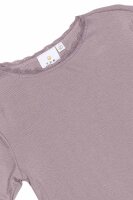 Langarmshirt Ripp Spitze Lotus