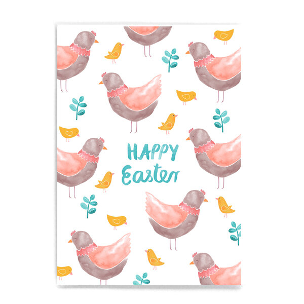 Postkarte Happy Easter