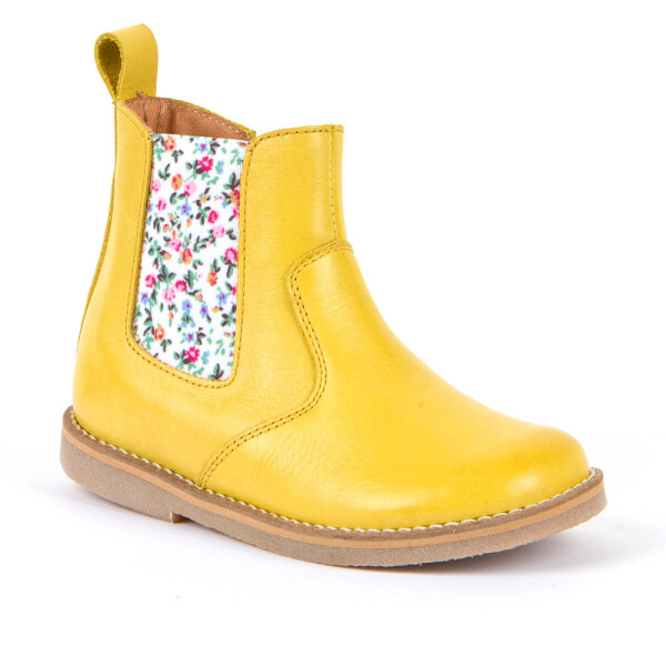 Chelys Chelsea Boots Blumen gelb