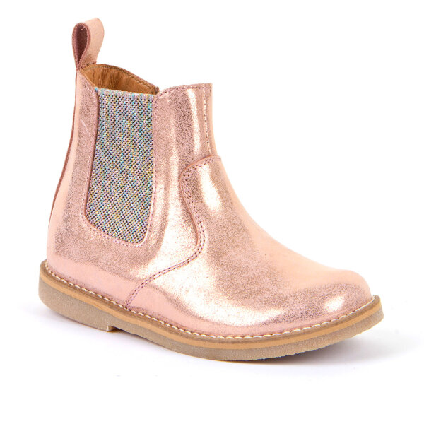 Chelys Chelsea Boots metallic rosa