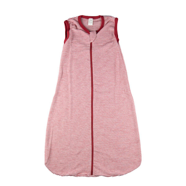 Schlafsack o. Arm Wolle/Seide rot-natur