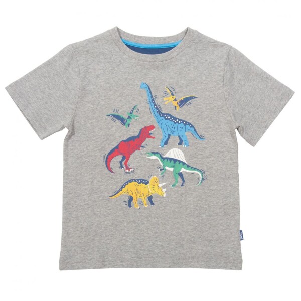 T-Shirt Dinosaurier grau