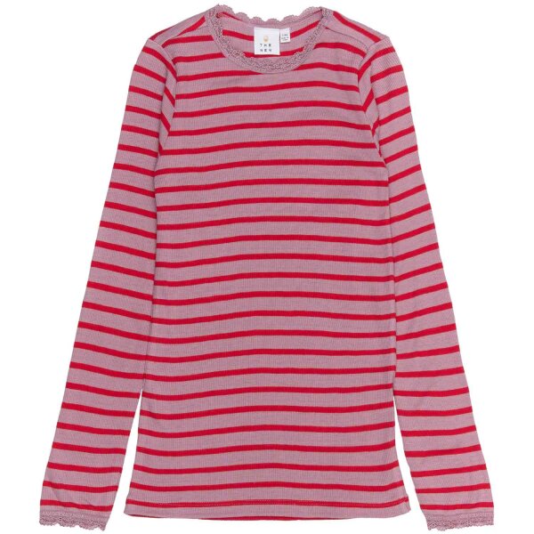 Langarmshirt Rasmine Ripp Spitze