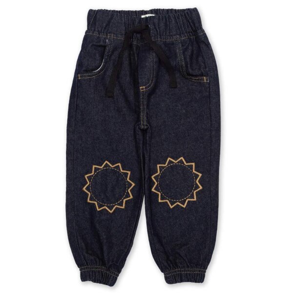 Weite Jeans Schlupfhose dark denim