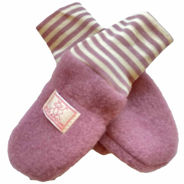 Fäustel Wollfleece alt rosa-  3