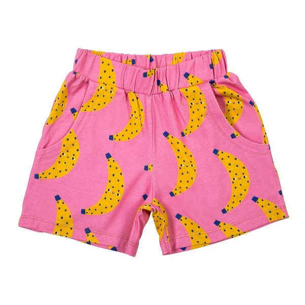Shorts Gelbe Bananen pink