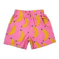 Shorts Gelbe Bananen pink