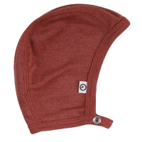 Baby-M&uuml;tze Wolle/Seide russet