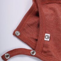 Baby-M&uuml;tze Wolle/Seide russet