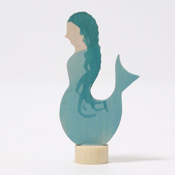 Steckfigur Meerjungfrau aquamarin