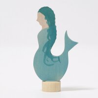 Steckfigur Meerjungfrau aquamarin