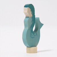 Steckfigur Meerjungfrau aquamarin