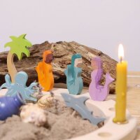 Steckfigur Meerjungfrau aquamarin