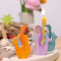 Steckfigur Meerjungfrau aquamarin