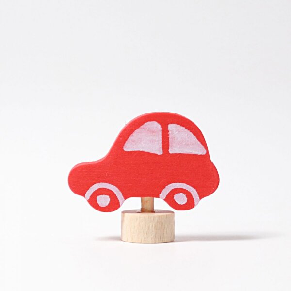 Steckfigur rotes Auto