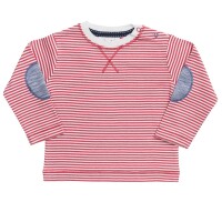 Langarmshirt geringelt hellrot