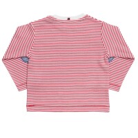 Langarmshirt geringelt hellrot