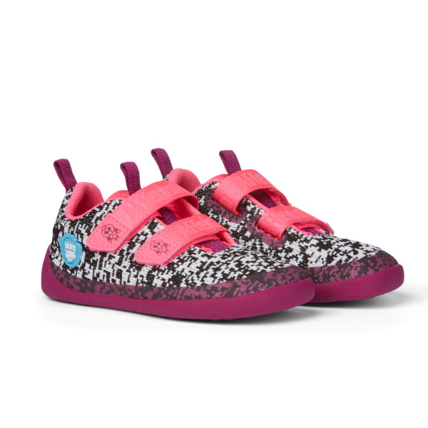 Minimalschuh Knit Sneaker Lowcut Flamingo