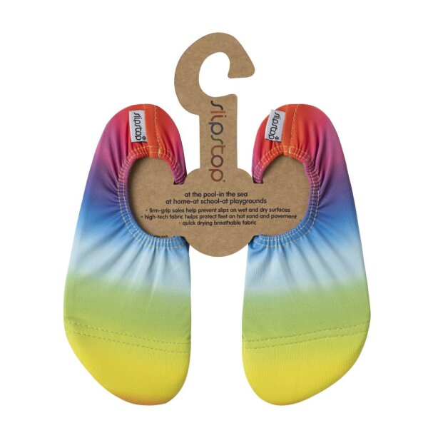 Schläppchen/Badeschuhe Regenbogenfarben