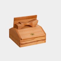 Schuhputzkiste aus ge&ouml;ltem Buchenholz