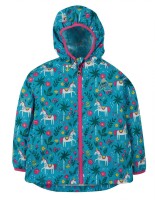 Rain or Shine Regenjacke Marwari Pferd t&uuml;rkis