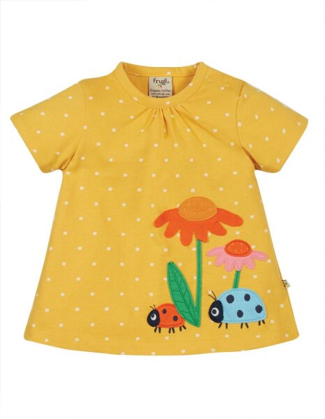 Eva T-Shirt Marienkäfer Punkte gelb