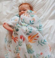 Swaddle Musselin-Tuch 120x120 Botanik