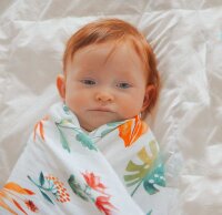 Swaddle Musselin-Tuch 120x120 Botanik