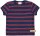 T-Shirt Leinen Streifen ultramarin