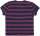 T-Shirt Leinen Streifen ultramarin