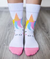 Barfu&szlig;-Socken Einhorn