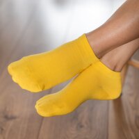 Barfu&szlig;-Sneakersocken Gelb